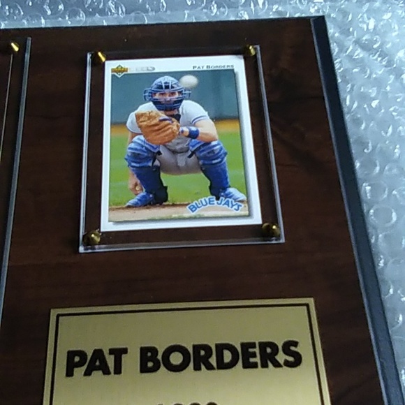 Pat Border 1992 World Series MVP Plaque - Picture 3 of 14